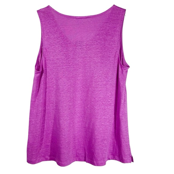 J.JILL Love Linen Wild Orchid Purple tank and Blazer Jacket Medium - Picture 10 of 14